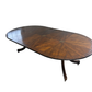 HOLLY HUNT MAHOGANY VINTAGE ROUND DINING TABLE WITH LEAVES