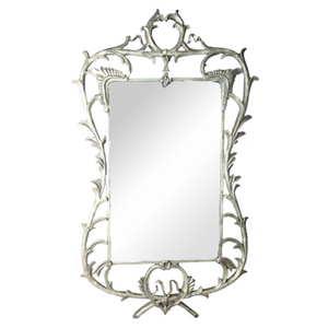 MONUMENTAL SILVER OVERLAY MIRROR