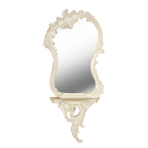 ROCOCO STYLE WALL MIRROR WITH SHELF