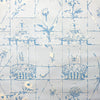 UN REVE DE CHINE WALLPAPER SAMPLE - POWDER BLUE ON BLUE