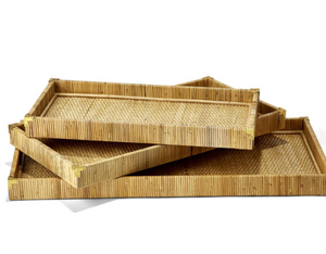 Rattan trays, small