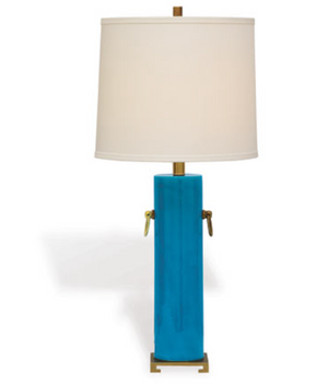 PORCELAINE TURQUOISE LAMP