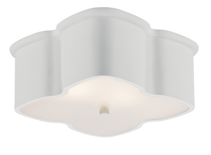 WHITE CLOVER FLUSH MOUNT