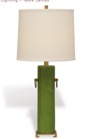 PORCELAIN GREEN LAMP