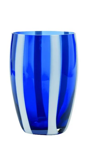 SET OF 2 COBALT BLUE GLASSES