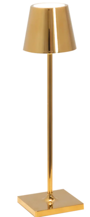 GOLD MEDUIM RECHARGEABLE LAMPS