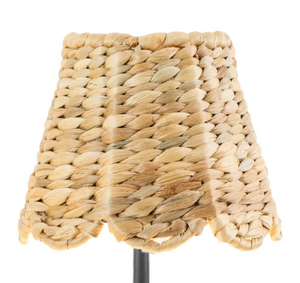 SCALLOPED WATER HYACINTH WOVEN SHADE