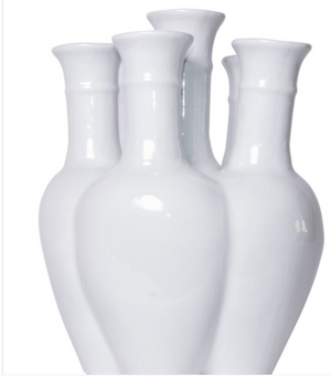 6 PIPE PORCELAIN VASE