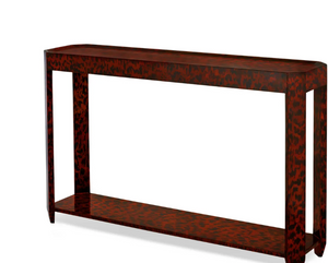 FELIX CONSOLE TABLE BROWN TORTOISESHELL.