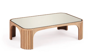 SMALL ROMA COFFEE TABLE BONE/CERUSED OAK