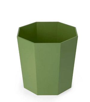 MILES REDD OCTAGONAL WASTE BASKET/LETTUCE GREEN