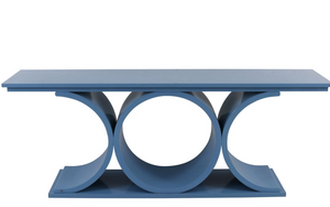 BLUE MODERNIST CONSOLE TABLE