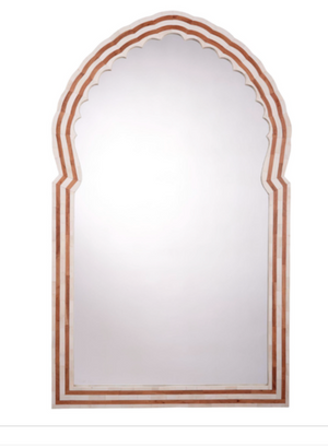 LARGE NATURAL BARDOT MIRROR