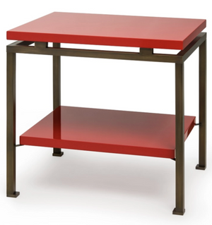 PORTSIDE TABLE IN CHINESE RED