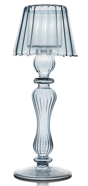 BLUE GLASS TEALIGHT HOLDER