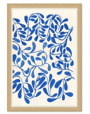 BLUE LEAVES PAINTING 1