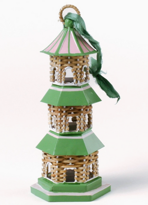 TALL PAGODA CHRISTMAS ORNAMENT