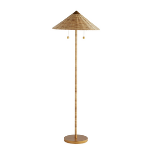 PARASOL WICKER FLOOR LAMP