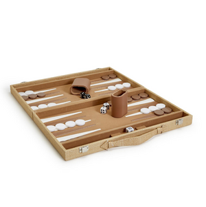 RATTAN BACKGAMMON SET