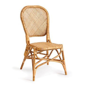 NATURAL RATTAN SIDE CHAIR