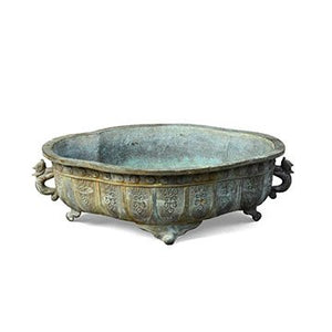 BRONZE ASIAN LOW PLANTER