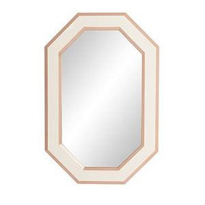 OCTAVIA MIRROR IN OFF WHITE AND DUSTY PINK