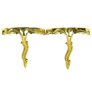 PAIR SLENDER SERGE ROCHE STYLE WALL BRACKETS