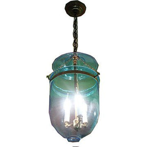 TURQUOISE BELL JAR LANTERN