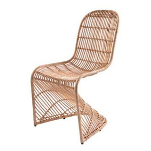 RATTAN WRAPPED GROOVY CHAIR