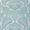 VENISE WALLPAPER - HEAVENLY BLUE ON BLANC GRASSCLOTH