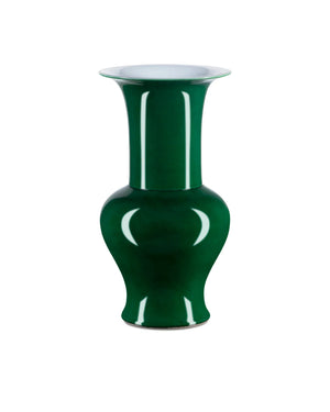 IMPERIAL GREEN BEAKER VASE