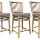 SET OF THREE VINTAGE MCGUIRE RATTAN BAR STOOLS