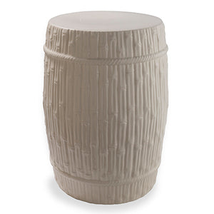 PORCELAIN BAMBOO GARDEN STOOL