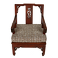 A PAIR OF ASIAN CARVED HARDWOOD CHAIRS