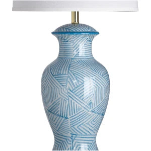 GEOMETRIC CERAMIC TABLE LAMP