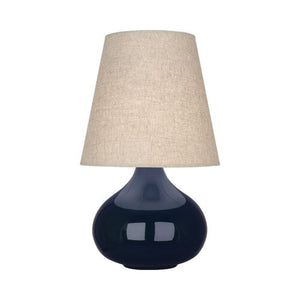 NAVY CERAMIC MODERN LAMP WITH SHADE