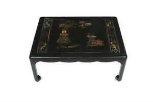 VINTAGE CHINESE COFFEE TABLE WITH PAINTED DECORATION