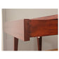 PAIR OF MIDCENTURY STYLE SINGLE DRAWER WOOD CONSOLES