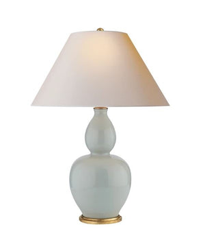 DOUBLE GOURD ICE BLUE TABLE LAMP