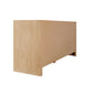 CERUSED OAK SIDEBOARD WITH CANVAS DOORS
