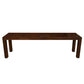 MODERN MINIMALIST LONG STAINED WALNUT PARSONS CONSOLE