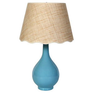 SINGLE SKY BLUE PORCELAIN GOURD LAMP