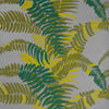 FERNS WALLPAPER - GREENS ON SILVER MYLAR