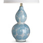 FLORAL CERAMIC TABLE LAMP IN MULTIPLE COLORS