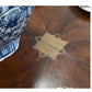 HOLLY HUNT MAHOGANY VINTAGE ROUND DINING TABLE WITH LEAVES