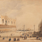 PAIR OF FRAMED ST MARKS SQUARE, VENICE SCENES