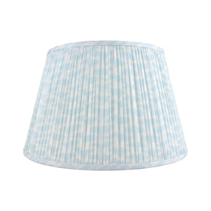 SHIRRED CLOUD BLUE LAMP SHADE