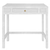 SINGLE PEELED RATTAN CONSOLE - White