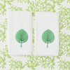 Meg Braff Fan Powder Bath Towels (pair) - JADE FAN