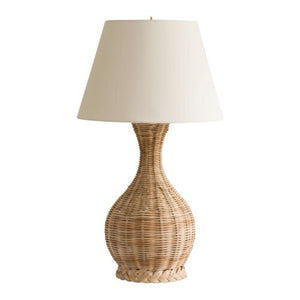 BOTTLE SHAPE WICKER TABLE LAMP